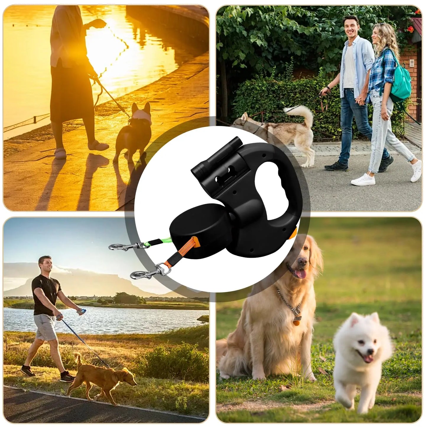 laisse double pour chien |13,6 kl,| bigdoglesh™