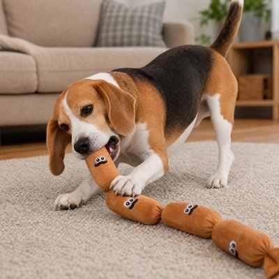 Mouen pintcher mâche le Jouet pour chien marron ​